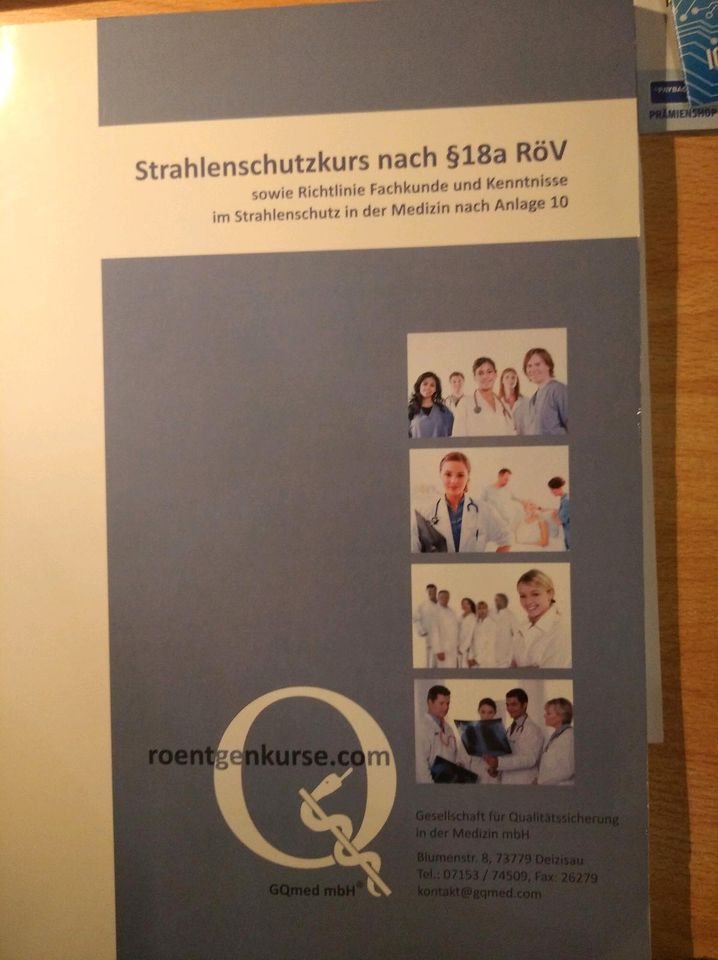 Buch : Strahlenschutzkurs nach Paragraph 18a RöV ! in Frankfurt am Main