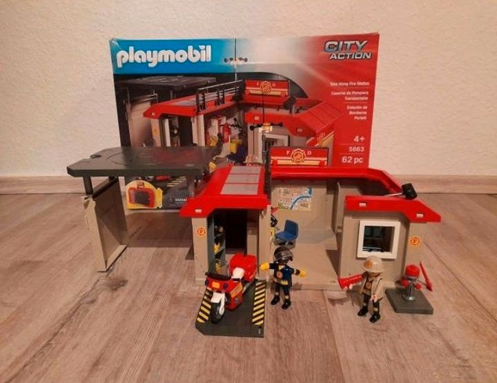 Playmobil 5663 Mitnehm - Feuerwehr - Station in Würselen