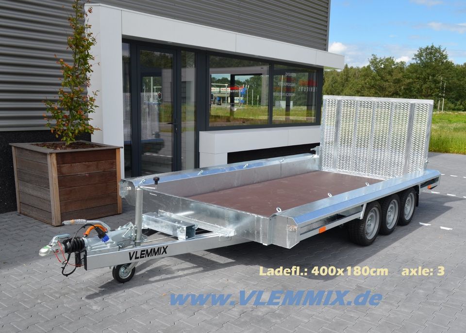 VLEMMIX Maschinentransporter 3500 DREIACHSER WERKSVERK. ab VENLO in Königsdorf