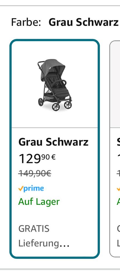 Hauck Buggy mit Liegefunktion, großer Korb, verstellbarer Griff in München