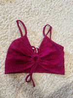Crop top pink H&M XS gerippt pink Sommer mit Trägern Thüringen - Geisa Vorschau