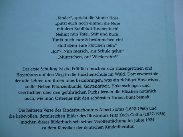 Die Häschenschule Buch von Fritz Koch-Gotha in Düsseldorf