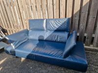 Koinor Sofa Echtleder in dunkelblau Nürnberg (Mittelfr) - Südoststadt Vorschau