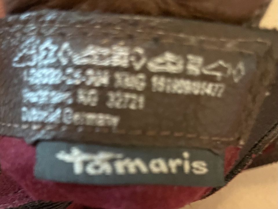 Tamaris braune Damen Stiefeletten Gr. 37 Echt Leder in Harsewinkel