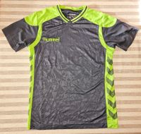 Hummel Sportshirt T-Shirt Gr. 164 170 Trikot grau grün Junge neon Nordfriesland - Arlewatt Vorschau