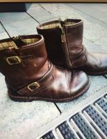 Ugg Biker Boot Leder Braun Mit Lammfell Sohle Nordrhein-Westfalen - Moers Vorschau