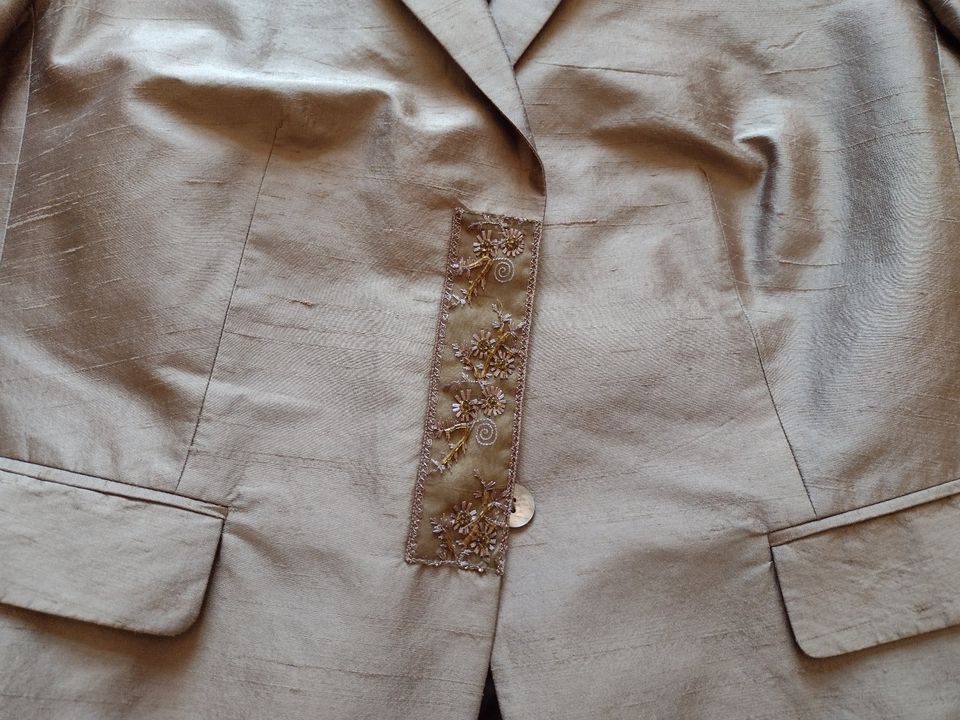 Seidenkleid & Seidenblazer, Seiden-Zweiteiler von S.Oliver,Gr. 42 in München