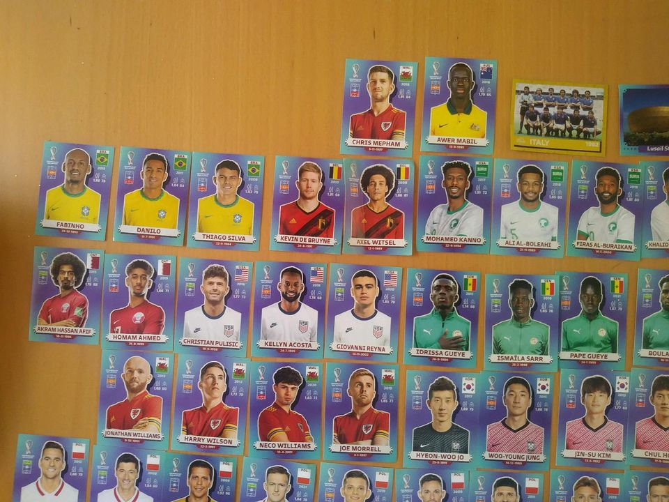 Sammelbilder, u. a. Panini WM 2022, EM 2020, Shaun d. Schaf in Bockhorn