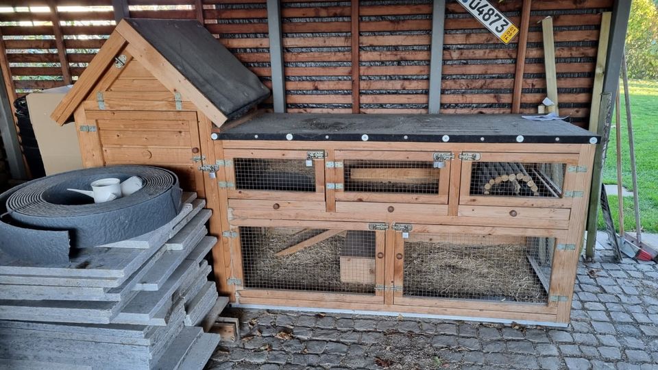 großer Stall, Hasenstall, Kleintierstall + Zubehör, Holz, NP 1300 in Erfurt