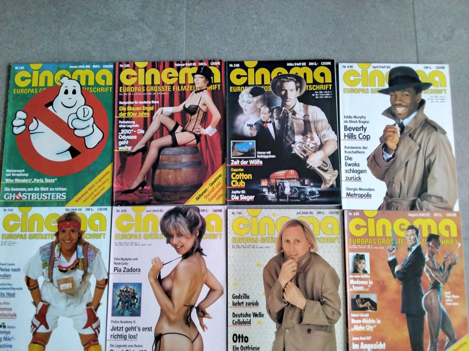 Cinema Hefte Zeitungen von 1986 z. B. Ghostbusters 1 bis 11 in Pulheim