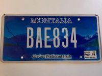 Nummernschild USA Montana Glacier National Park Kr. München - Unterschleißheim Vorschau