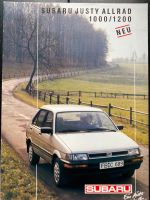 Prospekt Subaru Justy 1000 / 1200 Nordrhein-Westfalen - Mettmann Vorschau