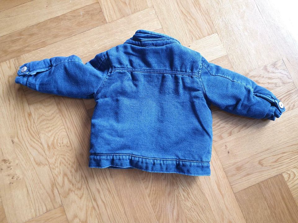 Gefütterte jeans jacke in 86 baby kleinkind kleidung rockig in Backnang