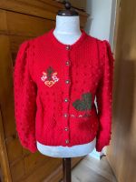 Trachtenjacke Strickjacke rot Gr. M handmade München - Laim Vorschau