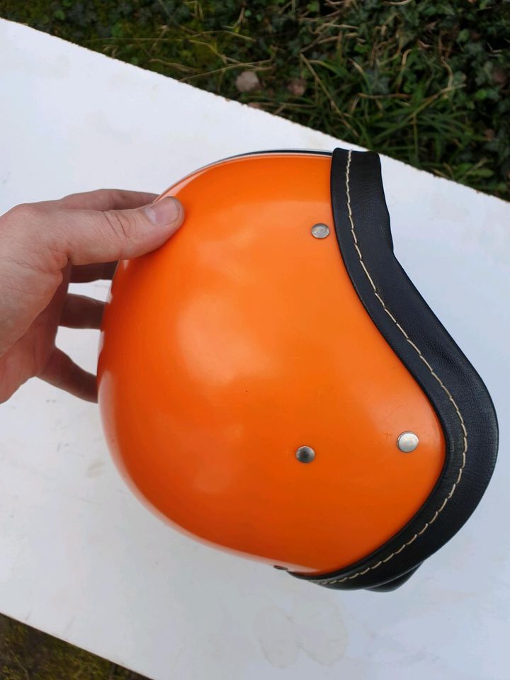 Helm Simson Mz IFA AWO DDR Orange Größe 56 in Jena