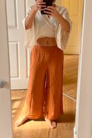 Culotte Hose mit weiten Bein orange rostfarben Gr. S Baden-Württemberg - Wertheim Vorschau