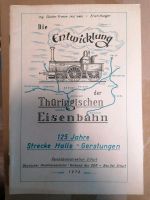 Die Entwicklung der Thüringischen Eisenbahn Heft DDR Halle Thüringen - Masserberg Vorschau