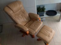 Sessel mit Hocker in der Farbe: creme/beige Bayern - Augsburg Vorschau