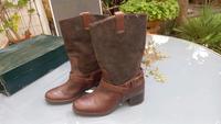 Ralph Lauren Stiefel Biker Boots dunkelbraun Gr 41 Hessen - Bad Nauheim Vorschau