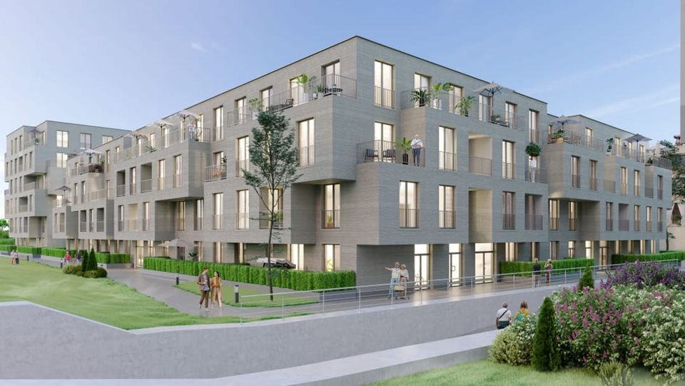 NEUBAU – Erstbezug einer 3-Zimmer-Wohnung mit Freisitz im urbanen Quartier „Am Papierbach“ in Landsberg (Lech)