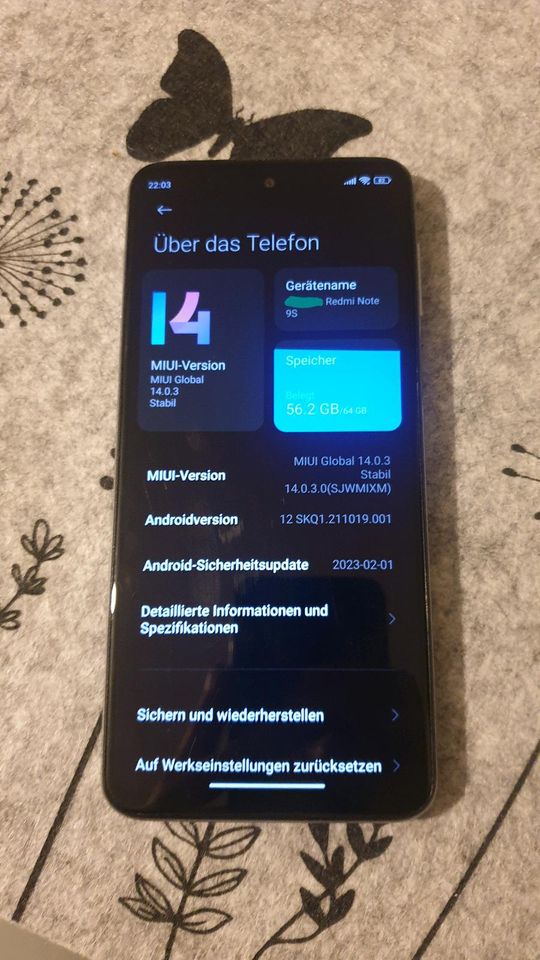 Xiaomi redmi note 9s +Schwarze Hülle, ohne Verpackung in Buxtehude