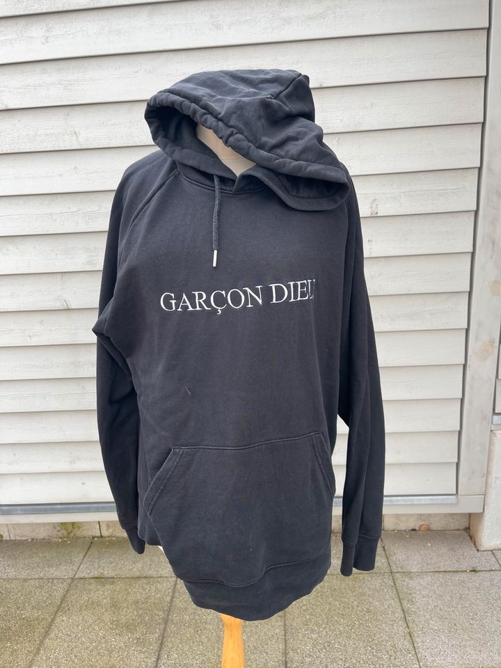 Garçon Dieu Hoodie schwarz Größe L in Rheinbach