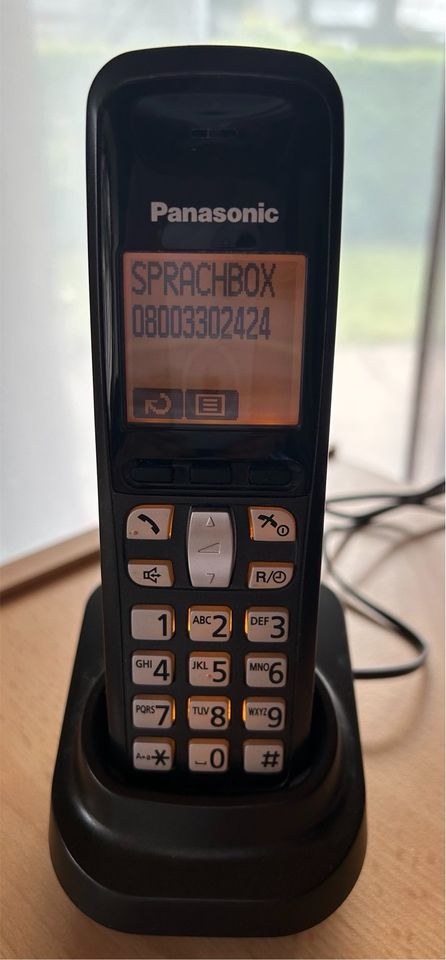 Panasonic 2in1 Tisch-/Wandtelefon +schnurlos Telefon m. AB analog in Holzgerlingen