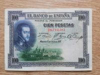 Banknoten 100 Pesetas 1925 Spanien Bayern - Sinzing Vorschau