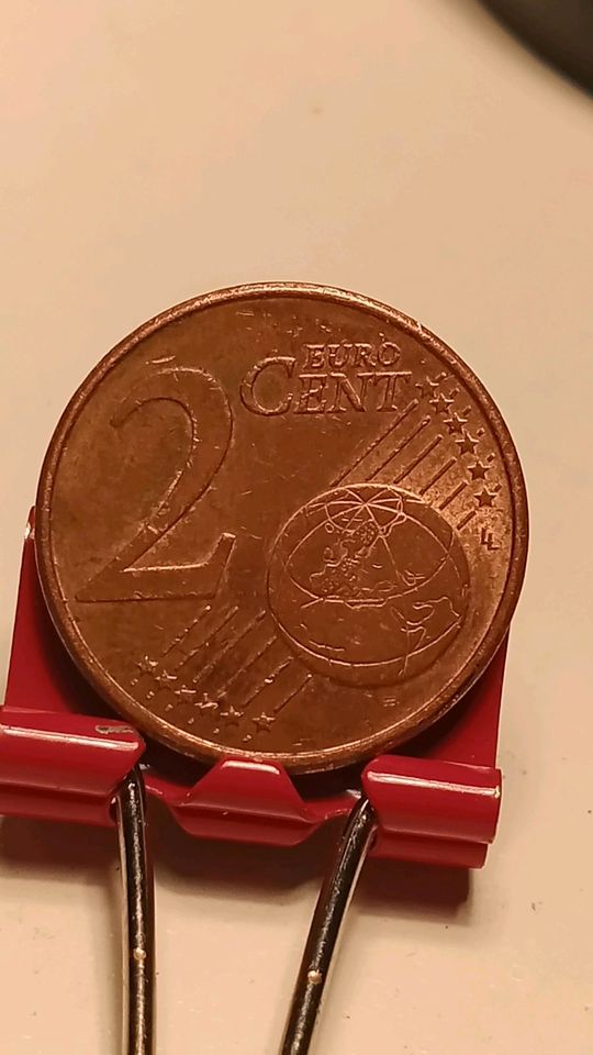 1999  2 Euro Cent (Königin Beatrix), Niederlande, Fehlprägungen in Essen