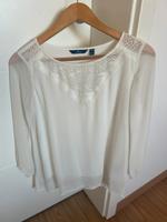 Tom Tailor Bluse weiß mit Spitze Gr. 36 fast neu Langarm Bayern - Michelau i. OFr. Vorschau