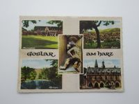 alte Postkarte AK Goslar Mehrbild Rathaus Zwinger Pfalz Stadtbild Niedersachsen - Goslar Vorschau