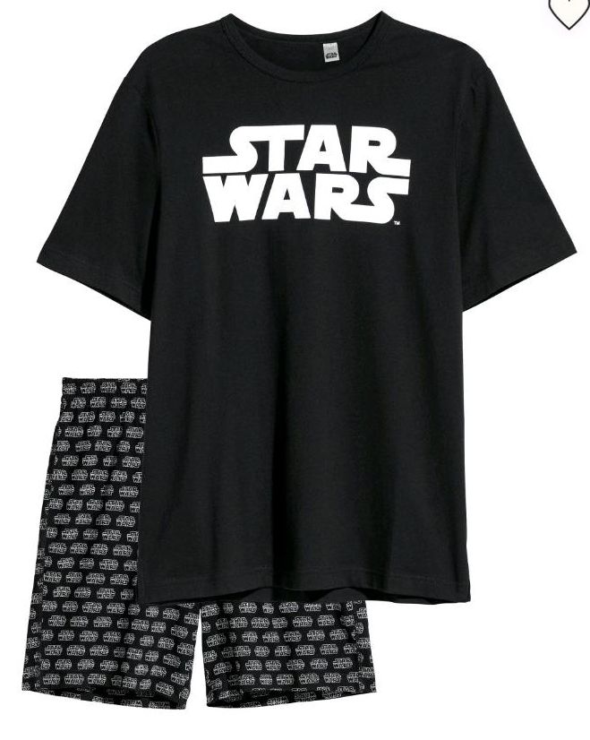 H&M Star Wars Schlafshirt und Shorts Pyjama Gr. M in Wuppertal