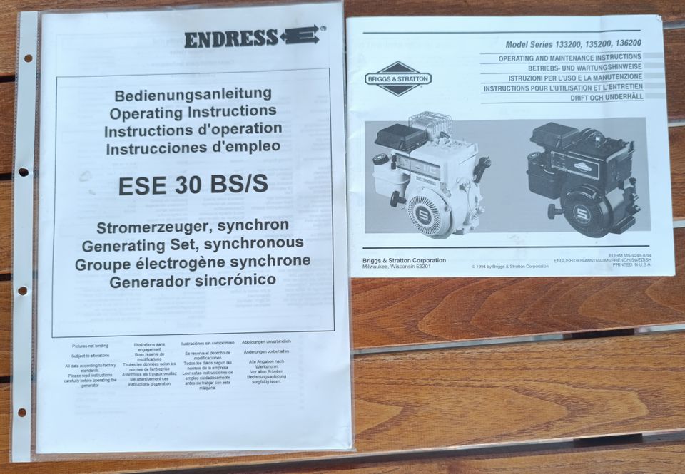 Endress ESE 30 BS/S Stromaggregat in Tiefenbronn