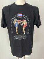 Muay Thai T-Shirt Baumwolle schwarz XL NEU Frontdruck Bayern - Würzburg Vorschau