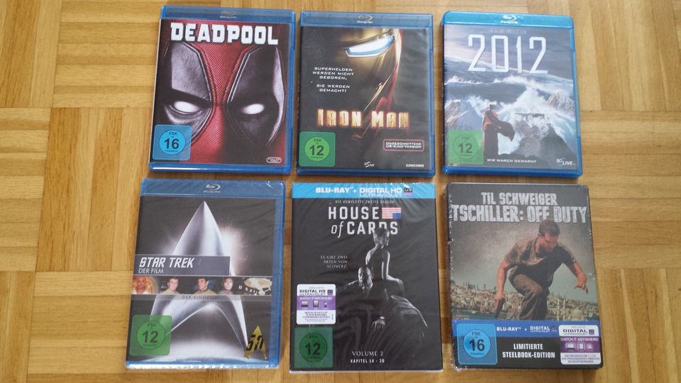 Marvel DC DVD Blu-ray Filme Venom Star Trek 2012 Mumie Deadpool in Allmersbach