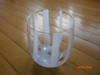 Design Glas Vase mit Milchglas rund Druchmesser 11,5 cm, Höhe 15 Dortmund - Holzen Vorschau