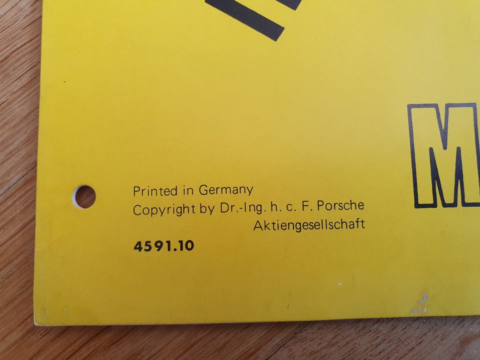 Porsche 911 Kundendienstinformation 1980 in München