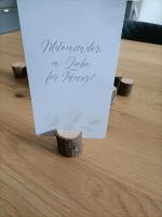 Holzaufsteller für Menükarten etc Niedersachsen - Ankum Vorschau