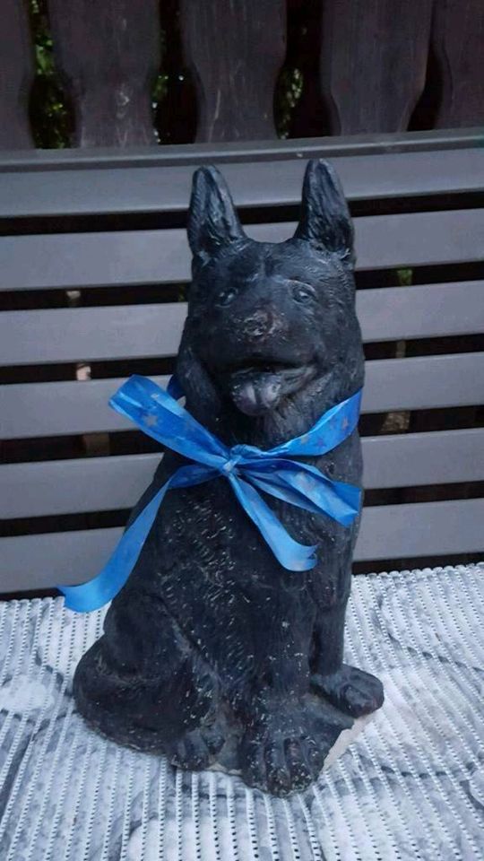 Hundefiguren aus Stein,Schäferhund,Handarbeit,In-u.Outdoor,Neu in Bönen