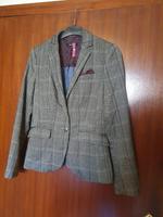 More&More S 34 Damen Glencheck Blazer Business Jacke braun-rot Nordrhein-Westfalen - Alpen Vorschau