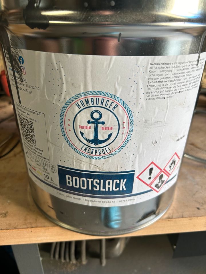 Bootslack*Schiefergrau seidenmatt 6 Liter in Döbern
