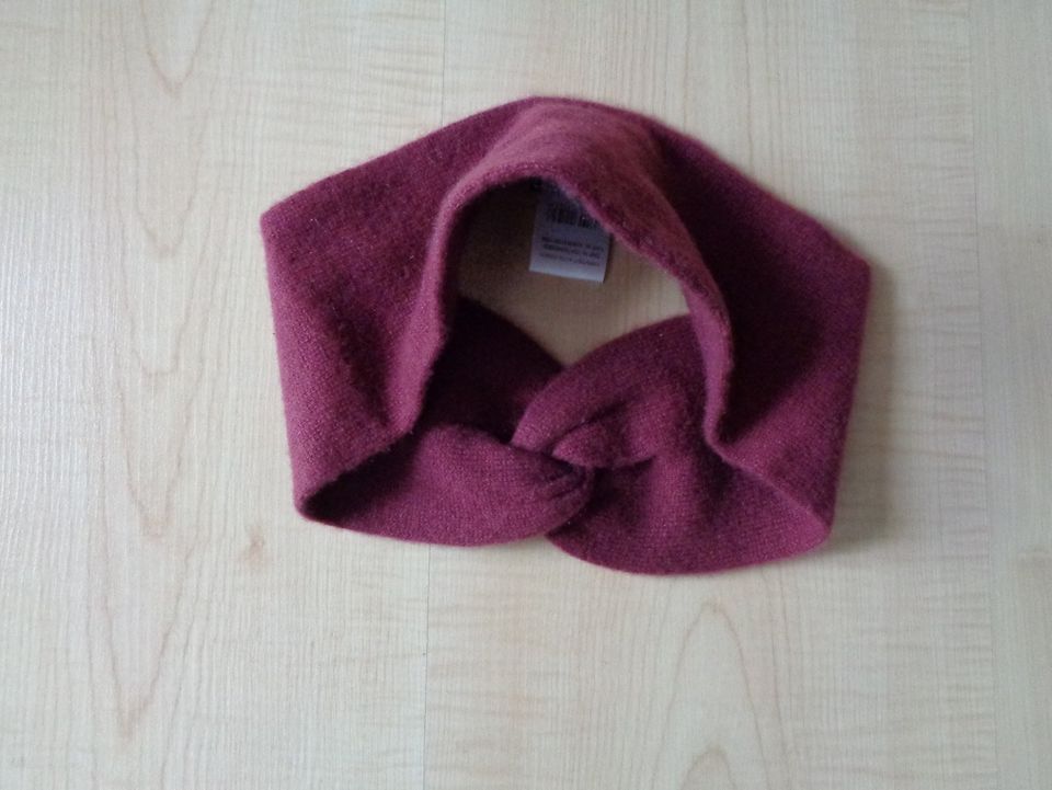 Stirnband 100 % Kaschmir Cashmere Weinrot Bordeauxrot adagio in Berlin