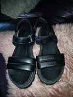 Neu +ungetragene Schwarze Ledersandalen MANGUUN 39 Bayern - Lauter Vorschau