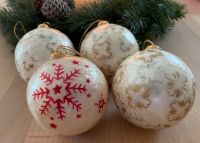 4 Fairtrade Weihnachtskugeln weiss/gold Christbaum Kugeln Deko Nordrhein-Westfalen - Dinslaken Vorschau