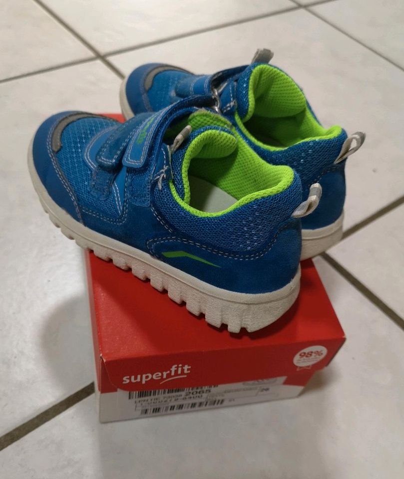 Superfit Jungen Sport7 Mini Lauflernschuhe hellblau grün in Neuenstadt