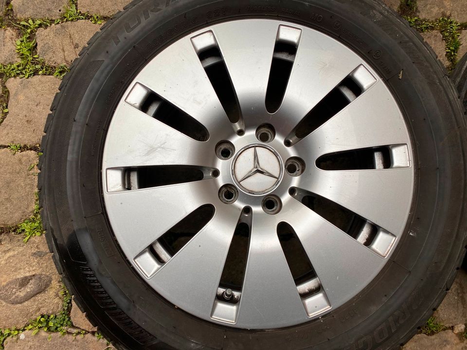 16 Zoll Mercedes C Klasse W205 6,5Jx16 ET38 5x112 205/60 16 Somme in Klein-Winternheim