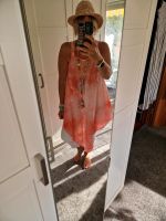 Tunika Strandkleid Cover Up Oversize Orange Rot Batik lässig Berlin - Spandau Vorschau