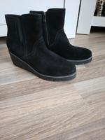 Schwarze Stiefeletten Keilabsatz Größe 41 Marco Tozzi Velours Nordrhein-Westfalen - Werl Vorschau