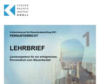 Knoll Lehrbriefe Fernunterricht 2021 Steuerberater Baden-Württemberg - Kirchheim unter Teck Vorschau
