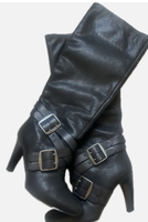 HUGO BOSS DameLederstiefel 37 NP 589€ Original  Made in Italy Wandsbek - Hamburg Marienthal Vorschau